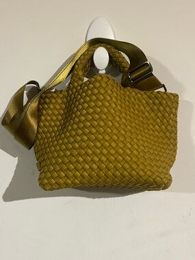 Naghedi st Barth chartreuse small two way bag